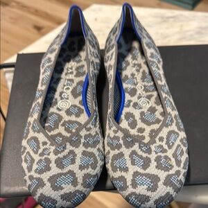 Rothy's Gray and Blue Eco-Friendly Flats